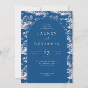 Elegante Navyblau-Landschaft Einladung