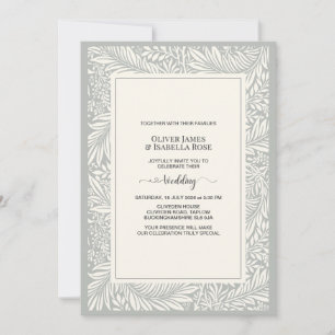 Elegante navyblaue Hochzeitseinladung – Rumis Gedi Einladung