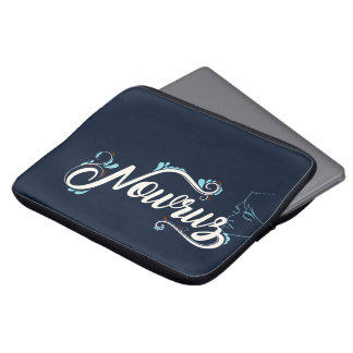 Elegante navyblaue personalisierte Namens-Laptopta Laptopschutzhülle