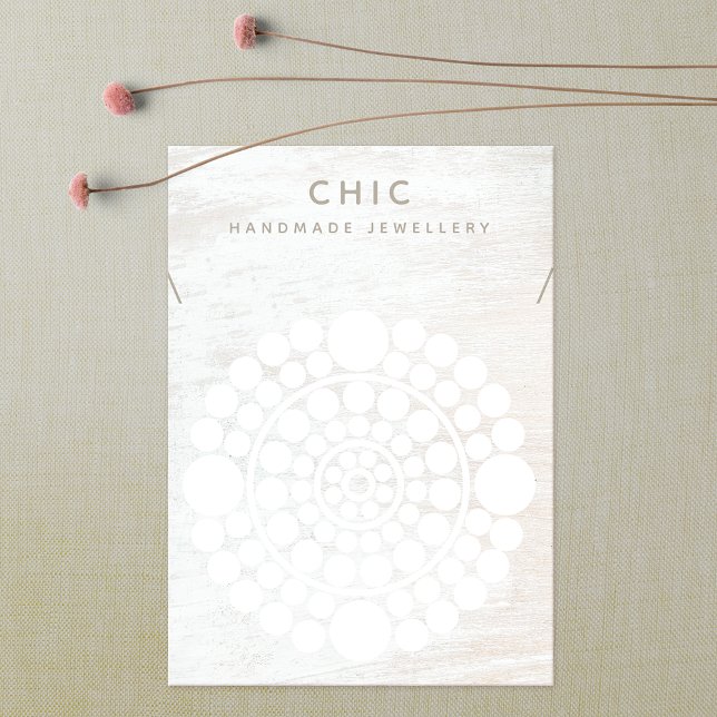 Elegante Necklace White Wood Circle Motif (Von Creator hochgeladen)