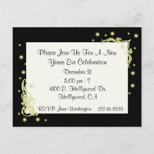 Elegante neue Jahre Party Einladungs- Einladung