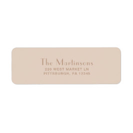 Elegante neutrale Hochzeitadresse