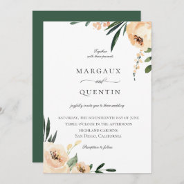 Elegante neutrale Wasserhymne Einladung