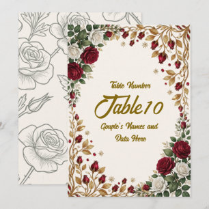 Elegante New Yorker Rosenblüten-Hochzeitstisch-Num