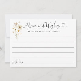 Elegante Niedliche Beratung und Wünsche Wildblumen