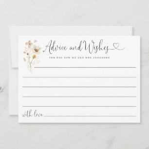 Elegante Niedliche Beratung und Wünsche Wildblumen