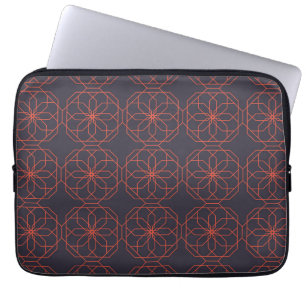 Elegante, niedliche, einfache geometrische Blume Laptopschutzhülle