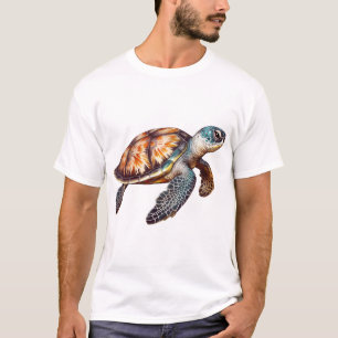 Elegante niedliche Meeresschildkröte T-Shirt