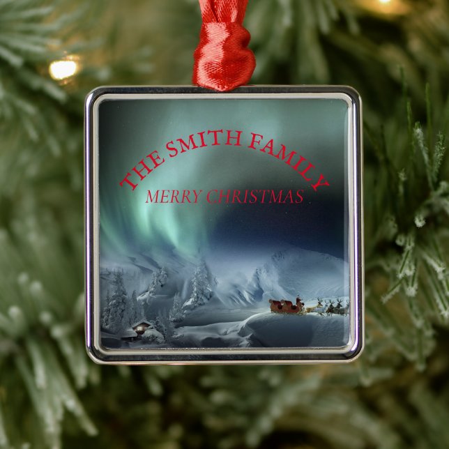 Elegante niedliche Metallverzierung Ornament Aus Metall (Baum)