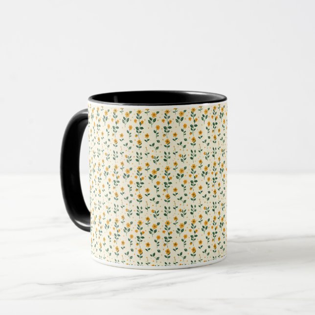 Elegante Niedliche, raffinierte, schicke Romantisc Tasse (Vorderseite Links)