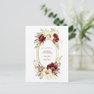 Elegante Nikah Save The Date-Postkarte - Marroter Postkarte