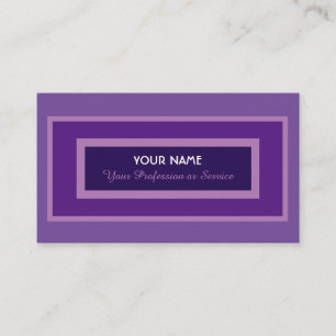 Elegante noble violette Box Visitenkarte