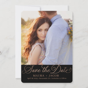 Elegante Nuptial Card Dankeskarte