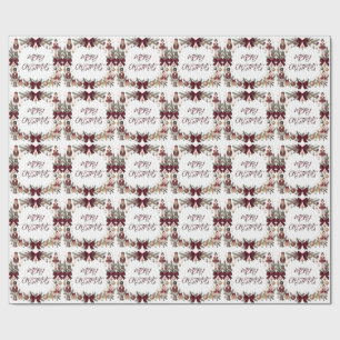 Elegante Nussknacker-Weihnachtsfeier Geschenkpapier
