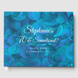 Elegante Ocean Blue 70 & Sensational Birthday Part Gästebuch