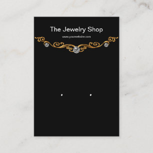 Elegante Ohrschmuck-Displaykarten Visitenkarte
