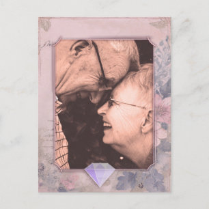 Elegante Old Fashioned Save-the-Date-Foto-Postkart Postkarte