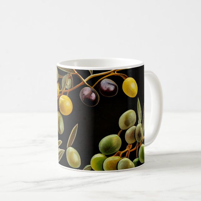 Elegante Olive Branch Tasse (VorderseiteRechts)