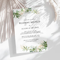Elegante Olivenbäume Hochzeit Einladung
