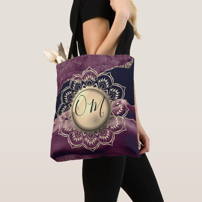 Elegante OM Mandala Marble Tote Bag (Von Nahem)