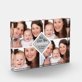 Elegante Oma Familie Vier Fotos Name Skript