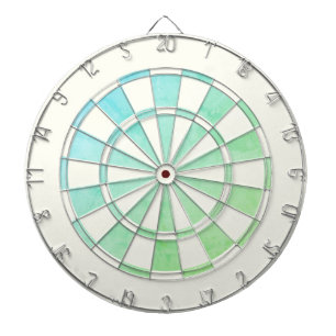 Elegante Ombre-Dartscheibe mit weißem Rand Dartscheibe
