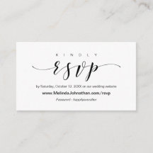 Elegante Online Wedding RSVP reagieren