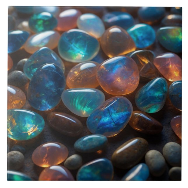 Elegante Opal Keramik Tile Fliese (Vorderseite)