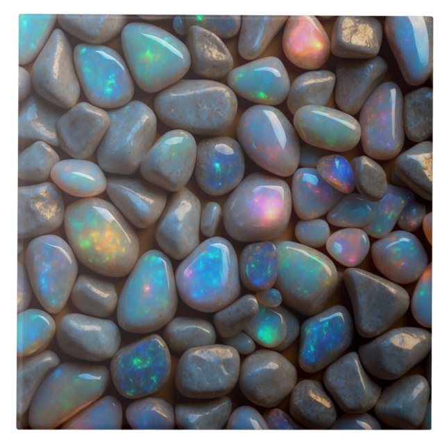 Elegante Opal Keramik Tile Fliese (Vorderseite)