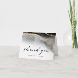 Elegante Opulenz Vielen Dank mit Ihrem Namen Dankeskarte