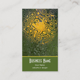 Elegante Orange, Black, Khaki Business Card Visitenkarte