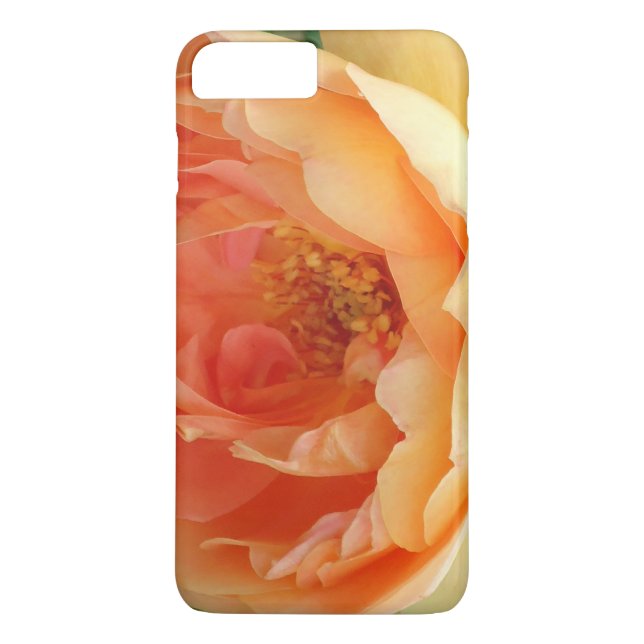 Elegante Orange Blush Rose Case-Mate iPhone Hülle (Rückseite)