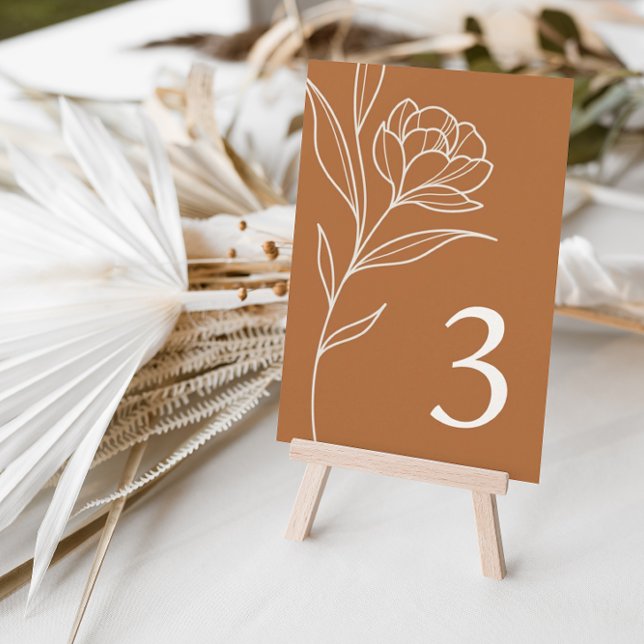 Elegante Orange Hochzeitskarten mit floraler Tisch Einladung (Von Creator hochgeladen)