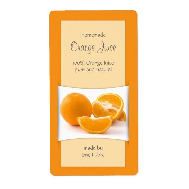 Elegante Orange Juice Jam Marmalade (Vorne)