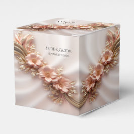 Elegante Orange Peach Floral Gevor Box Geschenkschachtel