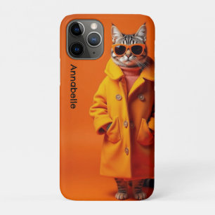Elegante Orange-Reisekatze  Case-Mate iPhone Hülle