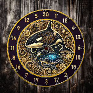 Elegante Orca-Schildkröten-Dartboard-Dekoration Dartscheibe