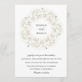 Elegante Orchid Blumenzeremonie Einladung