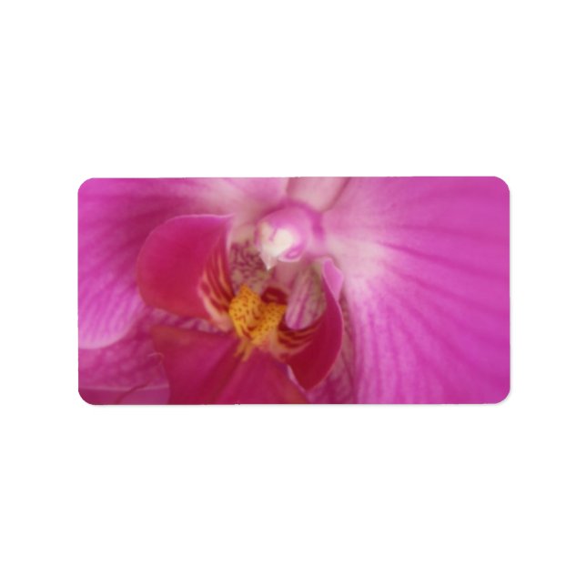 Elegante Orchid Wedding oder General Blank Adressaufkleber (Vorne)