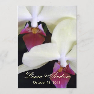 Elegante Orchideen Förmliche Hochzeiten 12x18 Einladung