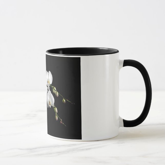 Elegante Orchideen-Kaffee-Tasse Tasse (Rechts)