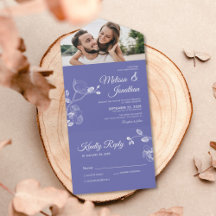 Elegante Orchideen lila botanische Hochzeit