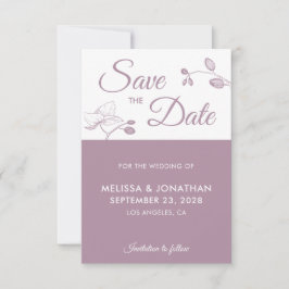 Elegante Orchideen Moderne Blumen Save the Date