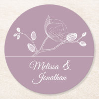 Elegante Orchideen Moderne lila Hochzeit