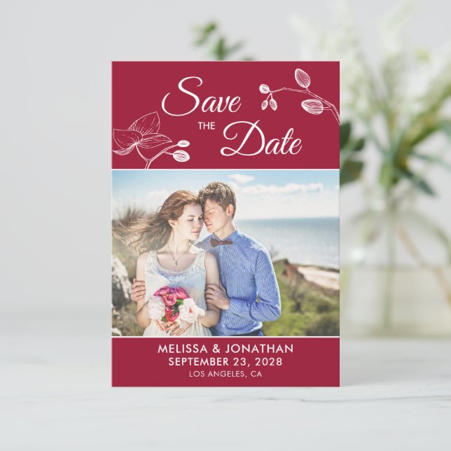 Elegante Orchideen Modernes Foto mit Blumen Save t (Stehend Vorderseite)