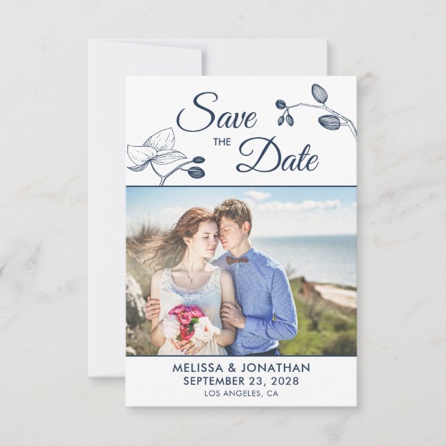 Elegante Orchideen Modernes Foto mit Blumen Save t (Vorderseite)