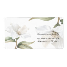 Elegante oriental weiße Magnolien-Hochzeit