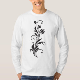 Elegante ornamentale Blumen-Kunst T-Shirt
