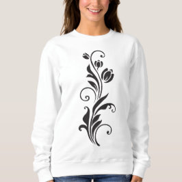 Elegante ornamentale Blumenkunst Sweatshirt