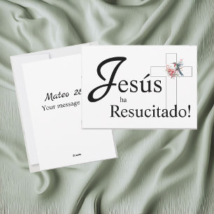 Elegante Ostern "Jesús ha Lebensläufe" Spanisch Feiertagskarte